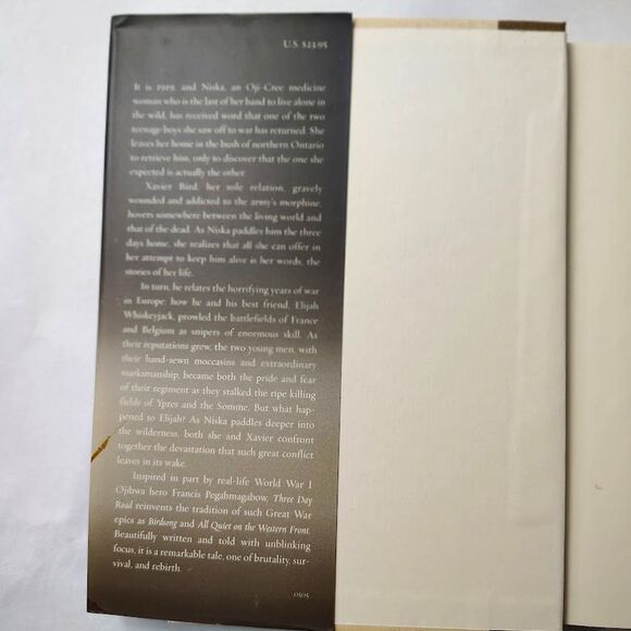 Three Day Road Hardcover Book Joseph Boyden 2005 - Picture 3 of 5